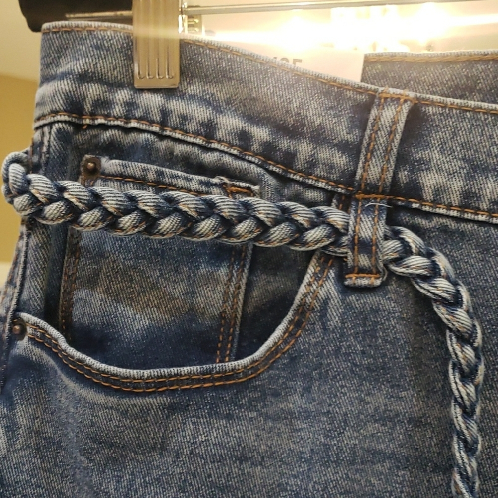Mwt Kensie 31 Blue Relaxed Fit Jeans with High-Rise Waist and Full Length - Picture 7 of 8